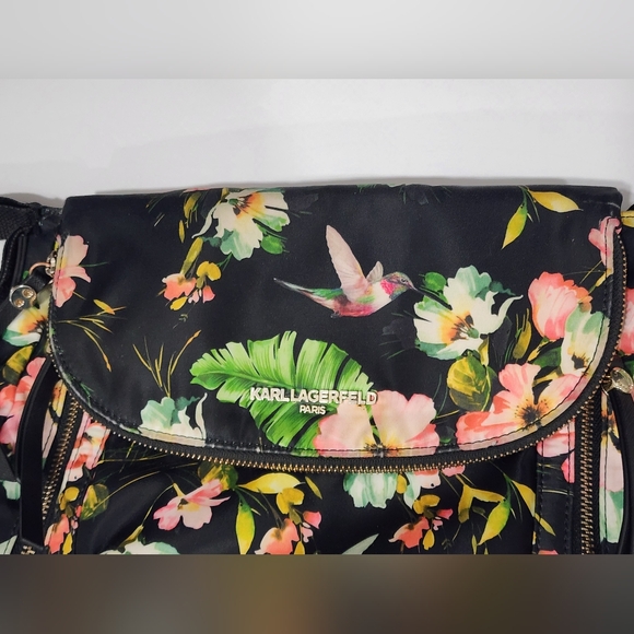 Karl Lagerfeld Black Floral Women's Bag - Picture 2 of 15